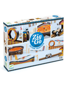 Mechanika w Praktyce dla Dzieci Zestaw Zig&Go 45 Elementów Djeco