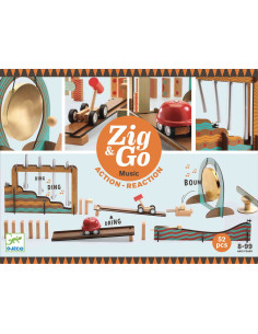 Mechanika w Praktyce dla Dzieci Zestaw Zig&Go 52 Elementy Djeco