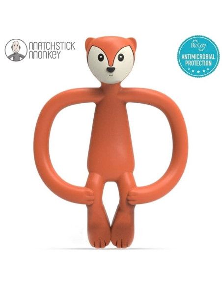 Gryzak Silikonowy Sensoryczny ze Szczoteczką Lis Matchstick Monkey