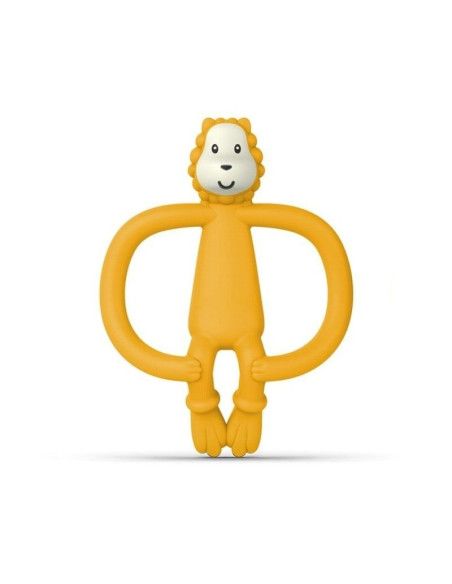 Gryzak Silikonowy Sensoryczny ze Szczoteczką Lew Matchstick Monkey
