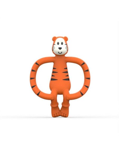 Gryzak Silikonowy Sensoryczny ze Szczoteczką Tygrys Matchstick Monkey