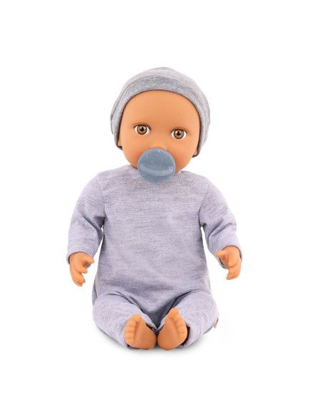 Lalka Niemowlę Chłopiec ze Smoczkiem w Pidżamce i Czapeczce LullaBaby