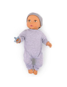 Lalka Niemowlę Chłopiec ze Smoczkiem w Pidżamce i Czapeczce LullaBaby 2