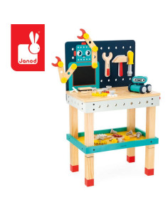 Duży Stolik Warsztat Drewniany Magnetyczny Robot Brico ‘Kids Janod