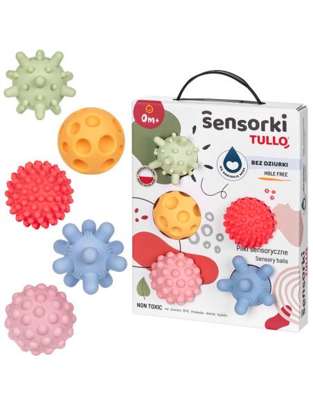 Piłeczki Sensoryczne Sensorki 5 szt Pastelowe Tullo