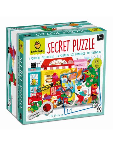 Puzzle z Ukrytymi Motywami Sekretne Puzzle STRAŻACY w AKCJI Ludattica
