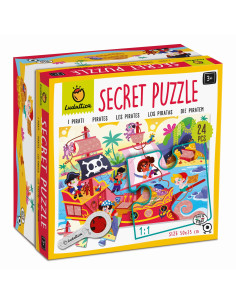 Puzzle z Ukrytymi Motywami Sekretne Puzzle STATEK PIRACKI Ludattica