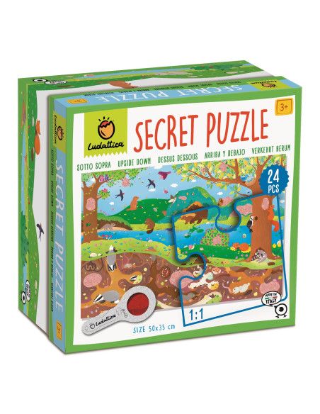Puzzle z Ukrytymi Obrazkami POD ZIEMIĄ i W KRYJÓWKACH Ludattica