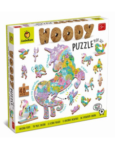 Drewniane Puzzle Konturowe Baśniowe Postaci Ludattica