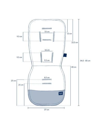 Wkładki do wózka i ochraniacze na pasy