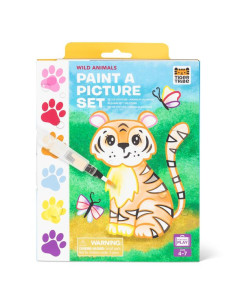 Przenośne Kolorowanki Wodne Dzikie Zwierzęta Tiger Tribe