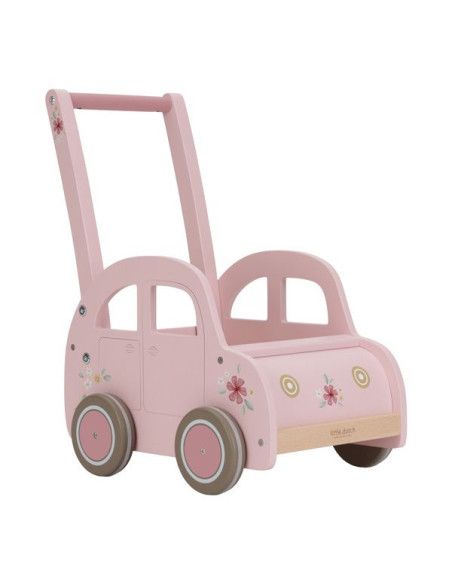 Wózeczek Drewniany na Zabawki Pink Little Dutch