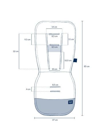Wkładki do wózka i ochraniacze na pasy