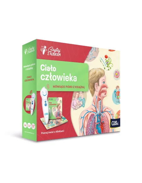 Zestaw Edukacyjny Ciało człowieka 5+ Czytaj z Albikiem Albi