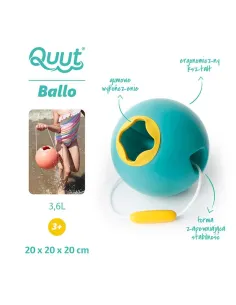 Wiaderko Wielofunkcyjne dla Dzieci Ballo Lagoon Green QUUT 2