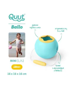 Małe Wiaderko Wielofunkcyjne dla Dzieci Mini Ballo Banana Blue QUUT 2