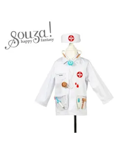Kostium doktora lekarza zestaw z opaską i akcesoriami Souza