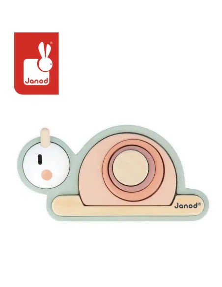 Drewniana układanka sensoryczna Ślimak Sweet Cocoon Janod Drewniana układanka sensoryczna Ślimak Sweet Cocoon Janod