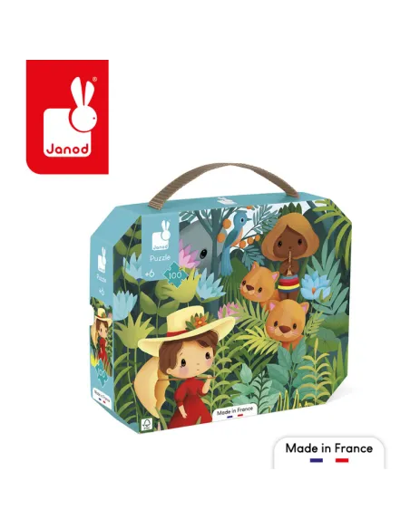 Puzzle w walizce Obraz inspirowany Rousseau 6+ Janod Puzzle w walizce Obraz inspirowany Rousseau 6+ Janod