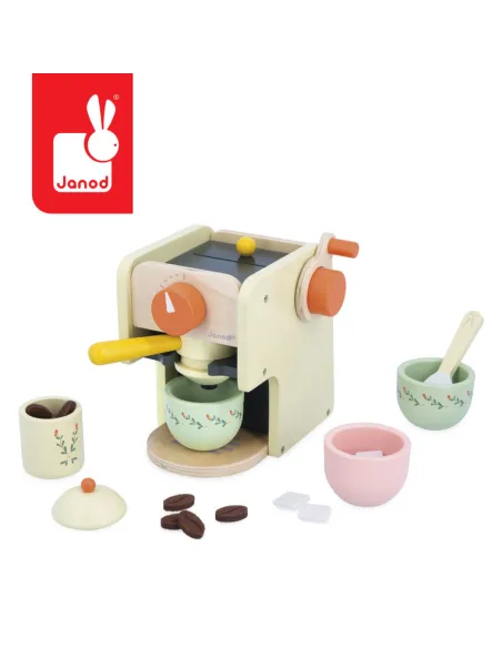 Drewniany ekspres ciśnieniowy do kawy z akcesoriami Shiny Grandma Janod