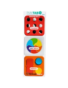 PlayTab Sensoryczne Kwadraty Zestaw 2 z Biało-Czarnymi Kuleczkami Fat Brain Toy