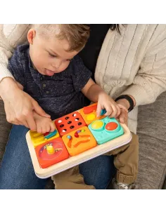 PlayTab Sensoryczne Kwadraty Zestaw 2 z Biało-Czarnymi Kuleczkami Fat Brain Toy 2