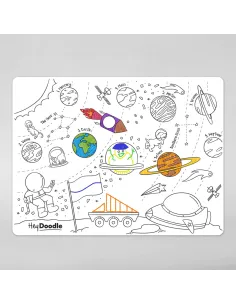 Duża Mata Silikonowa do Kolorowania A3 Kosmos HeyDoodle 2