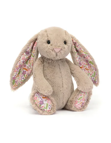 Króliczek z Kwiecistymi Uszami Beżowy Petal 31cm Jellycat