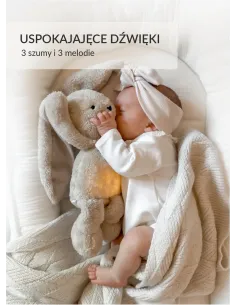 Szumiący Króliczek 5w1 z Lampką Różowy Szumisie 2