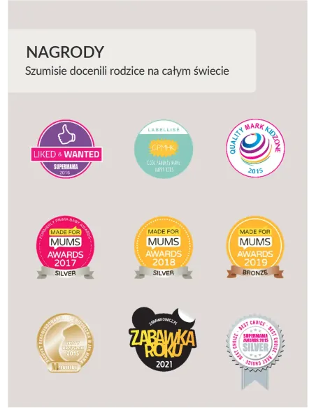 Maskotki szumiące dla dzieci