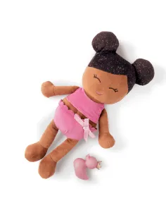 Lalka Przytulanka do Kąpieli Brunetka bez Ręczniczka LullaBaby 2