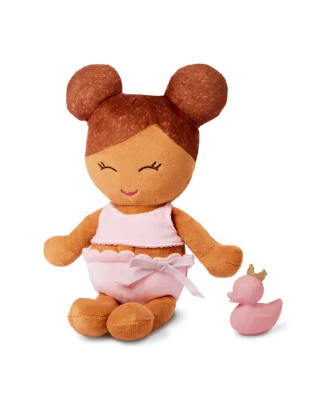 Lalka Przytulanka do Kąpieli bez Ręczniczka Szatynka LullaBaby