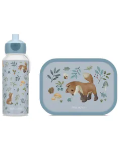 Zestaw lunchbox i bidon Forest Friends Mepal & Little Dutch