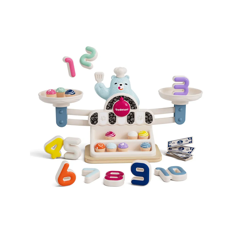 Zabawka edukacyjna Głodny Miś Waga szalkowa 3+ Topbright