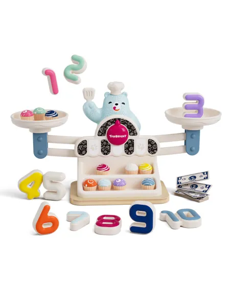 Zabawka edukacyjna Głodny Miś Waga szalkowa 3+ Topbright