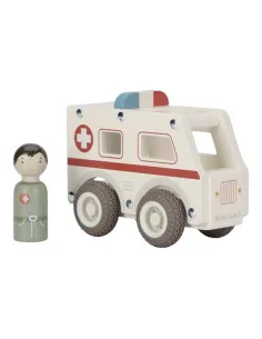 Drewniany Samochód Ambulans Little Dutch