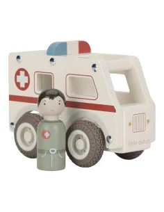 Drewniany Samochód Ambulans Little Dutch 2