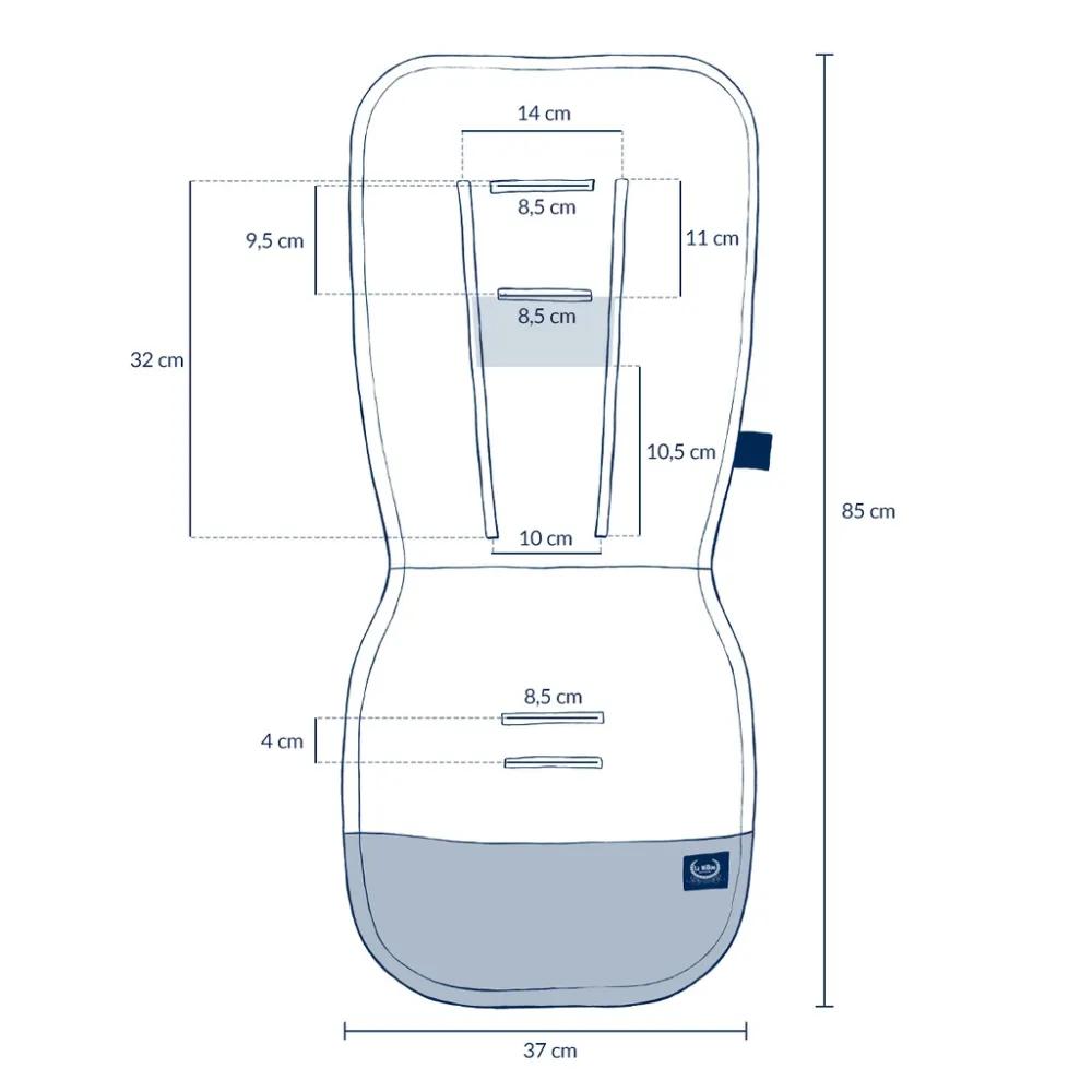 Wkładki do wózka i ochraniacze na pasy