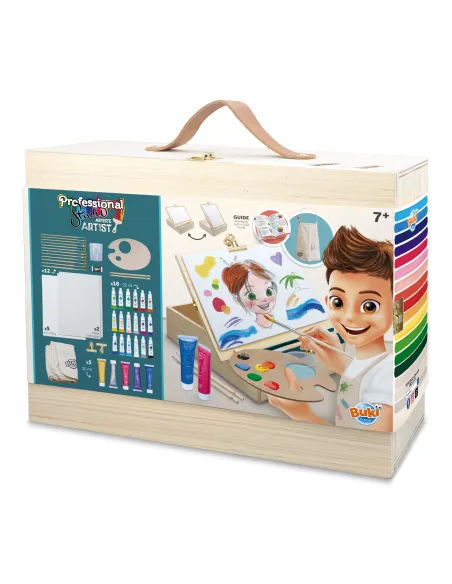 Zestaw Artystyczny Drewniana Walizka Artysty 8+ Buki