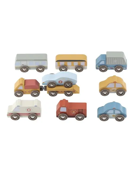 Zestaw 9 pojazdów Little Dutch