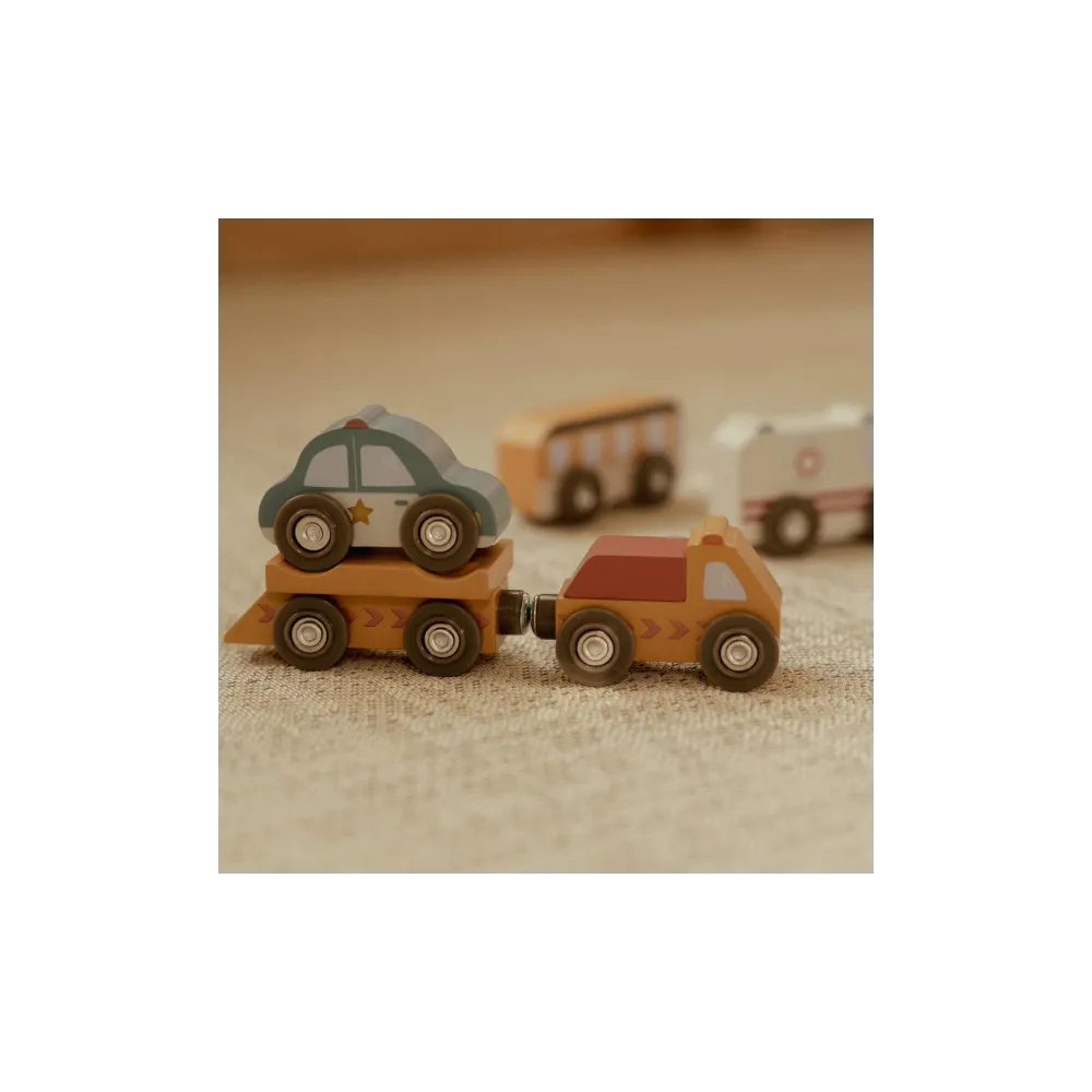 Samochody, garaże, kolejki dla dzieci