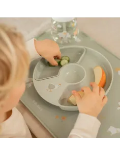 Talerzyk dziecięcy dzielony Little Farm Mepal & Little Dutch 2