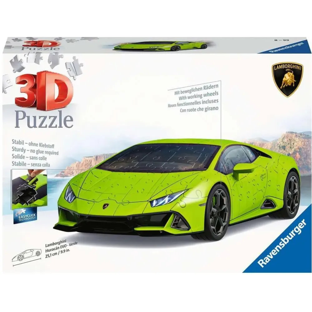 Puzzle 3D Lamborghini Huracn Evo verde Ravensburger