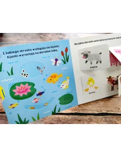 Spójrz jak rosnę Akademia Mądrego Dziecka Książeczka edukacyjna z ruchomymi elementami Harperkids 2