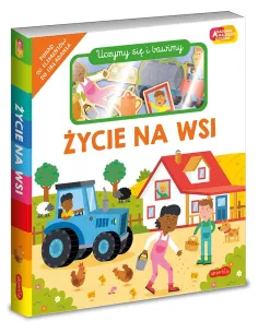 Życie na wsi Akademia Mądrego Dziecka Uczymy się i bawimy Książka z puzzlami HarperKids 2