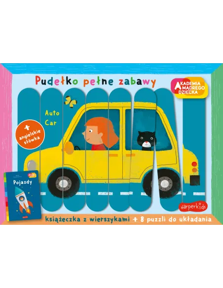 Pojazdy. Akademia mądrego dziecka. Pudełko pełne zabawy Harperkids