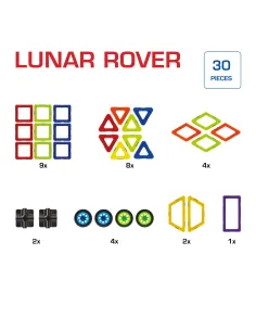 Magnetyczne Klocki Geo Smart Lunar Rover 30 części IUVI Games 2