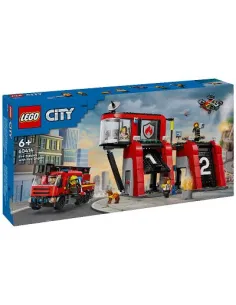 Lego CITY 60414 Remiza strażacka z wozem
