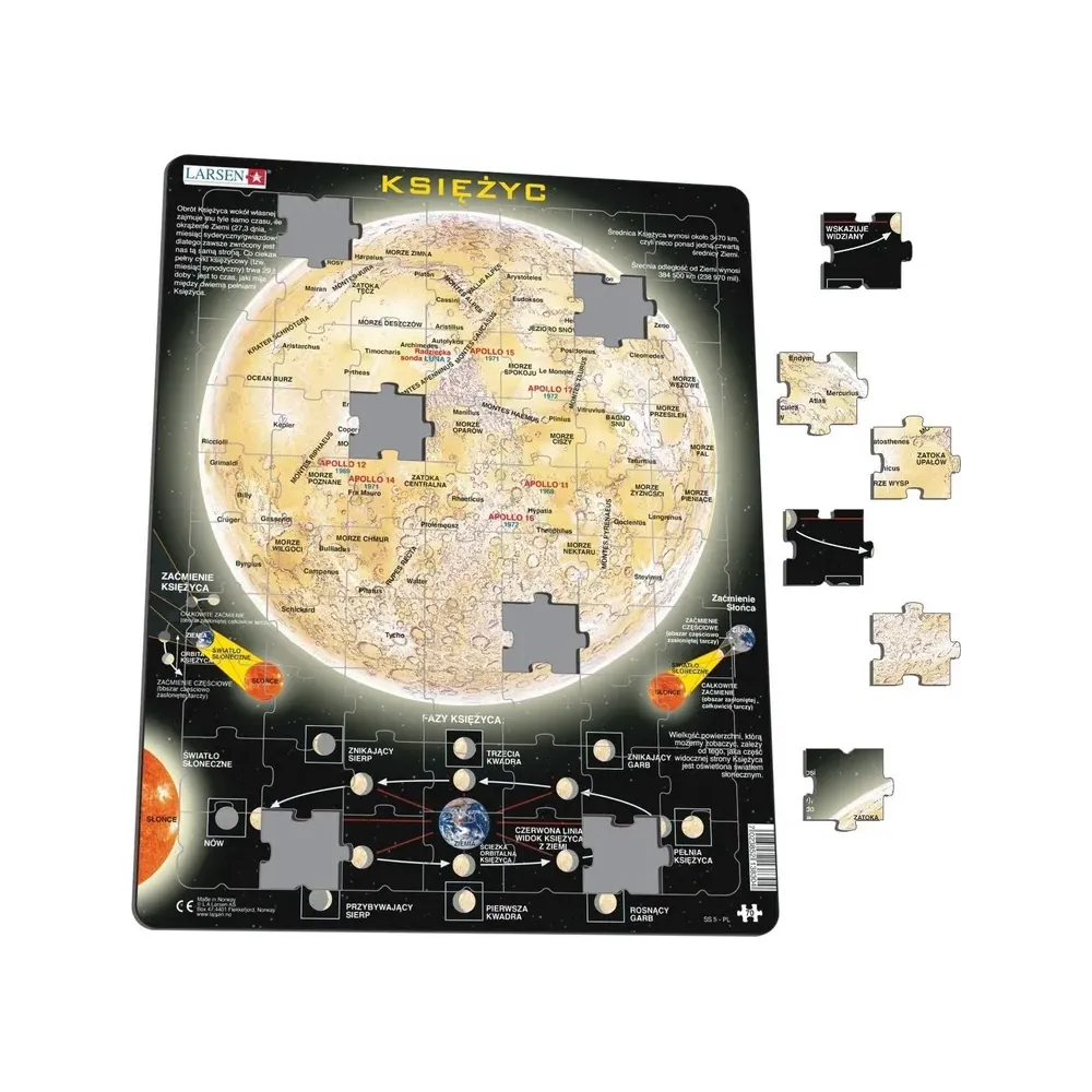 Układanka Puzzle Księżyc Maxi Larsen