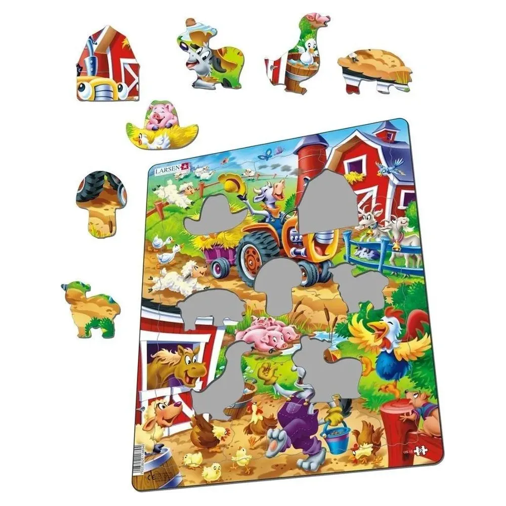 Układanka Puzzle Podwórko Maxi Larsen